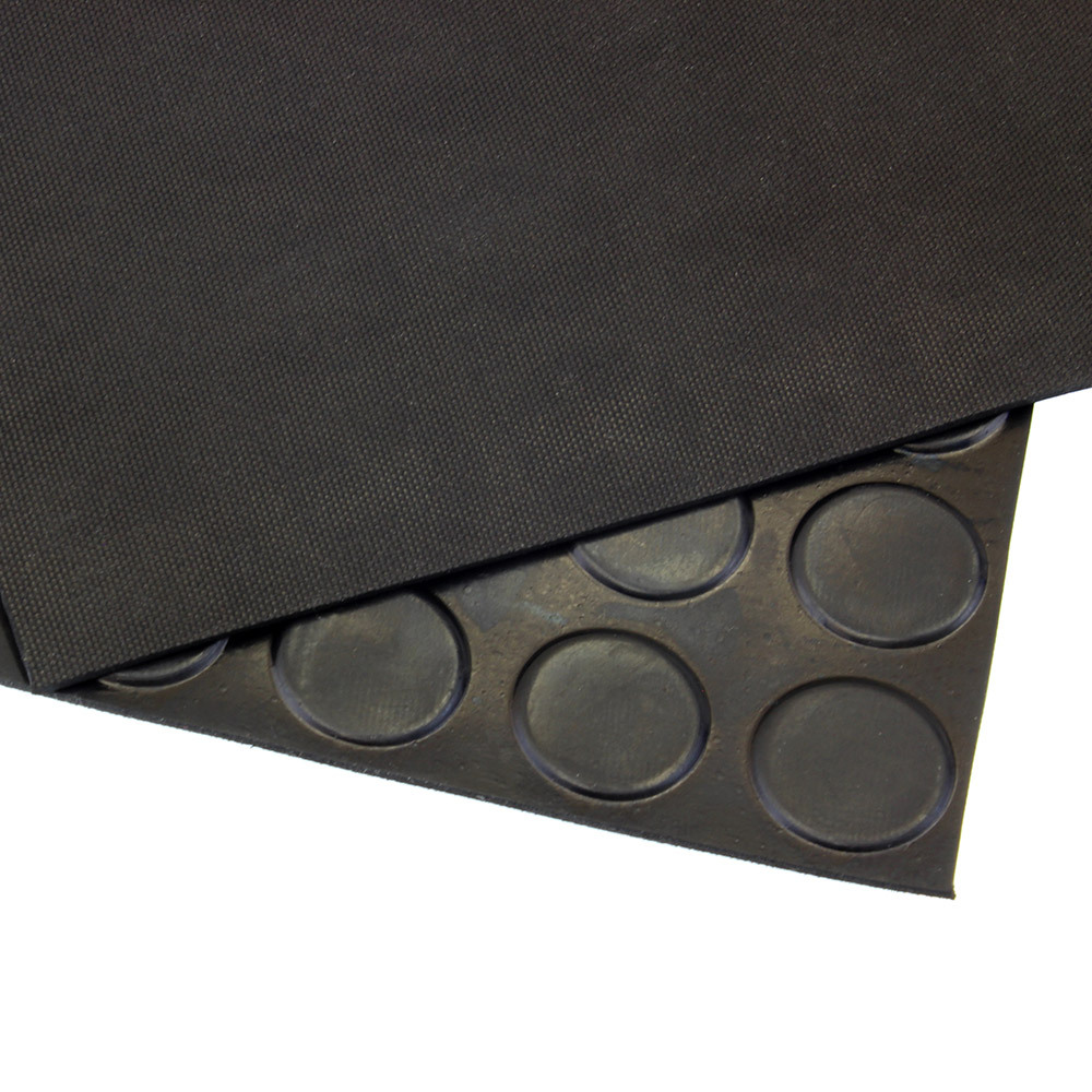 3mm Coin Mat Rubber 1200mm wide black