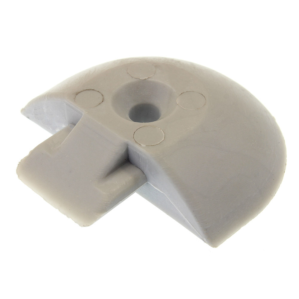 45mm aluminium track end cap GY
